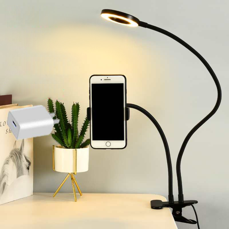 Photography Lighting Patterns - Universele flexibele mobiele telefoonhouder met selfie-ringlicht