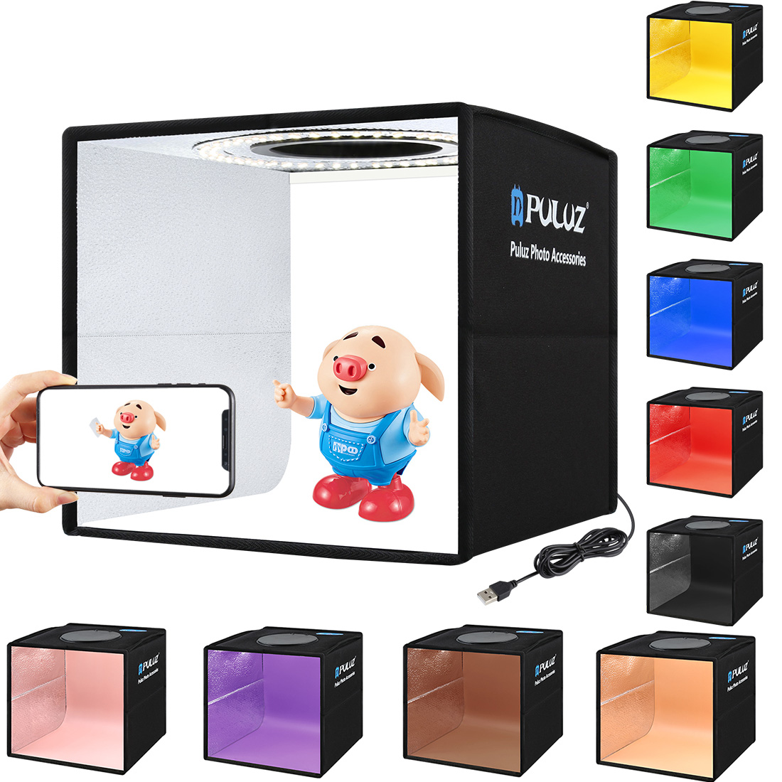 Photography Lighting Backdrop - Draagbare Desktop Opvouwbare Mini Softbox met