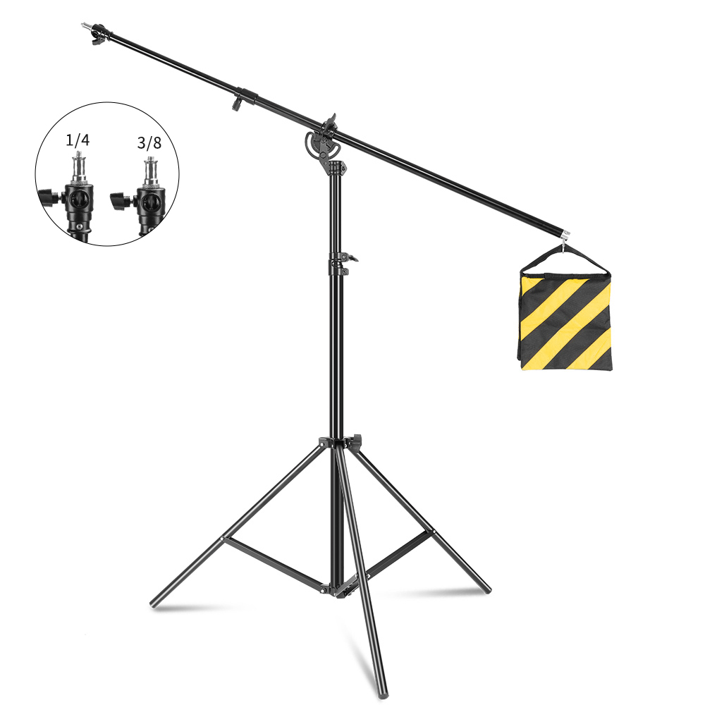 Photography Lighting Weight Bags - 4m/9.1ft fotostudio Metalen lichtstatief met kruisarm