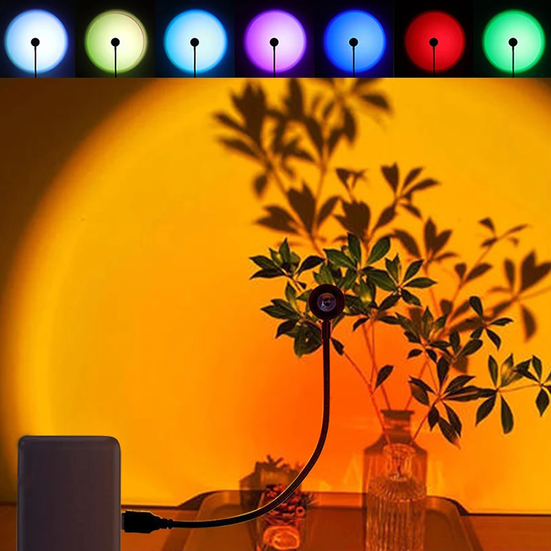 Photography Lighting Home - LED USB Zonsondergang Lamp Projector Home