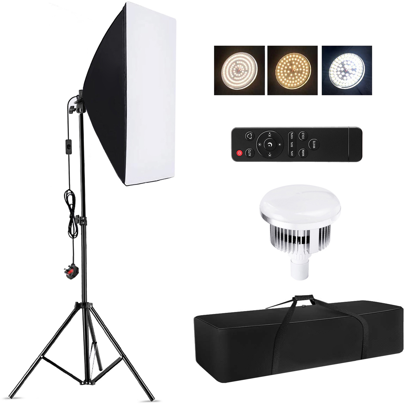 Photography Lighting Box - Camnoon Studio Fotografie Lichtset Softbox Verlichtingsset