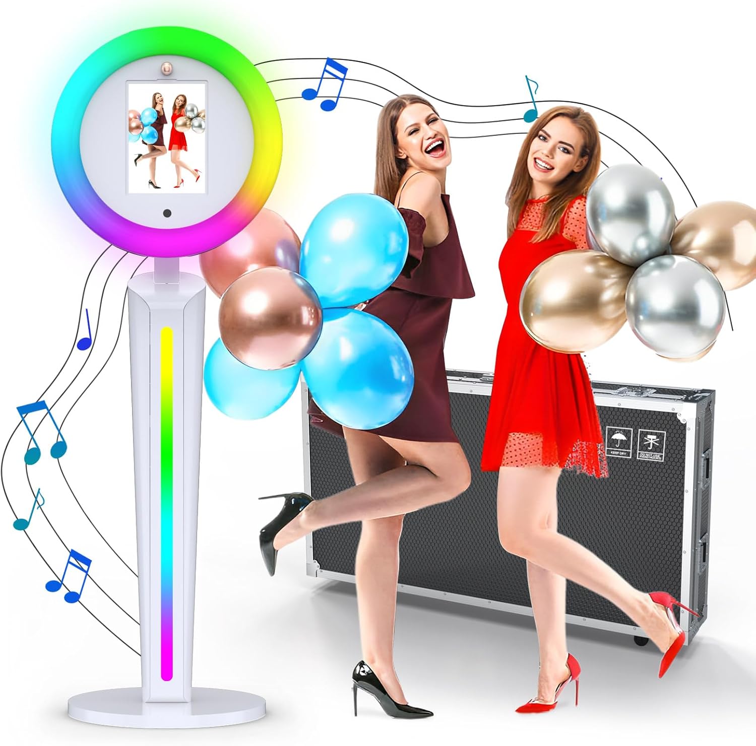 Photography Lighting Kit Portable - Neson Draagbare iPad Fotohokje Selfie Stand