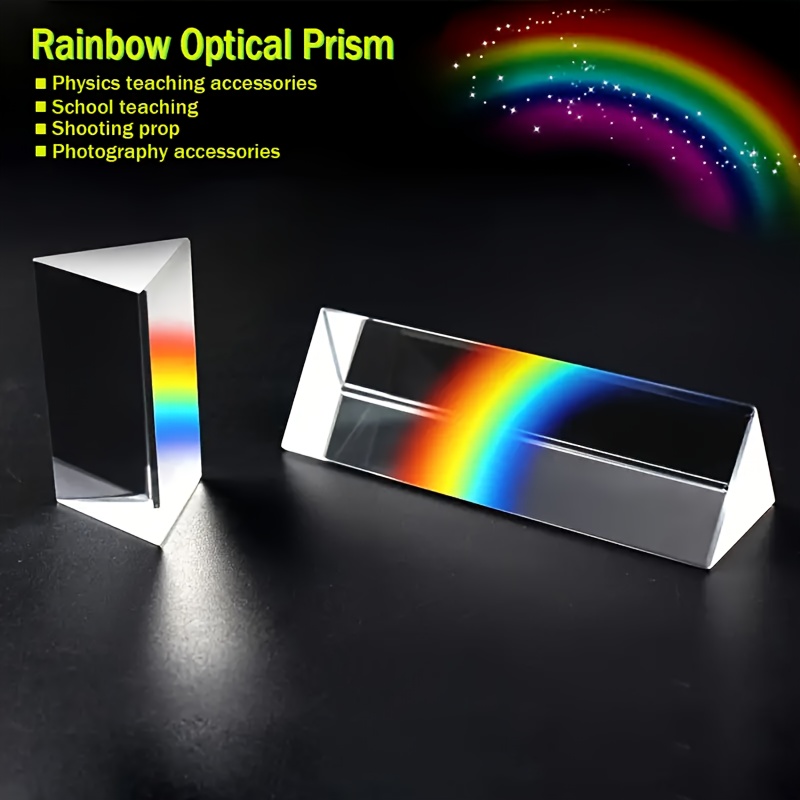 Photography Lighting Tools - Educatief glazen spectrale brekingsprisma, hulpmiddel voor