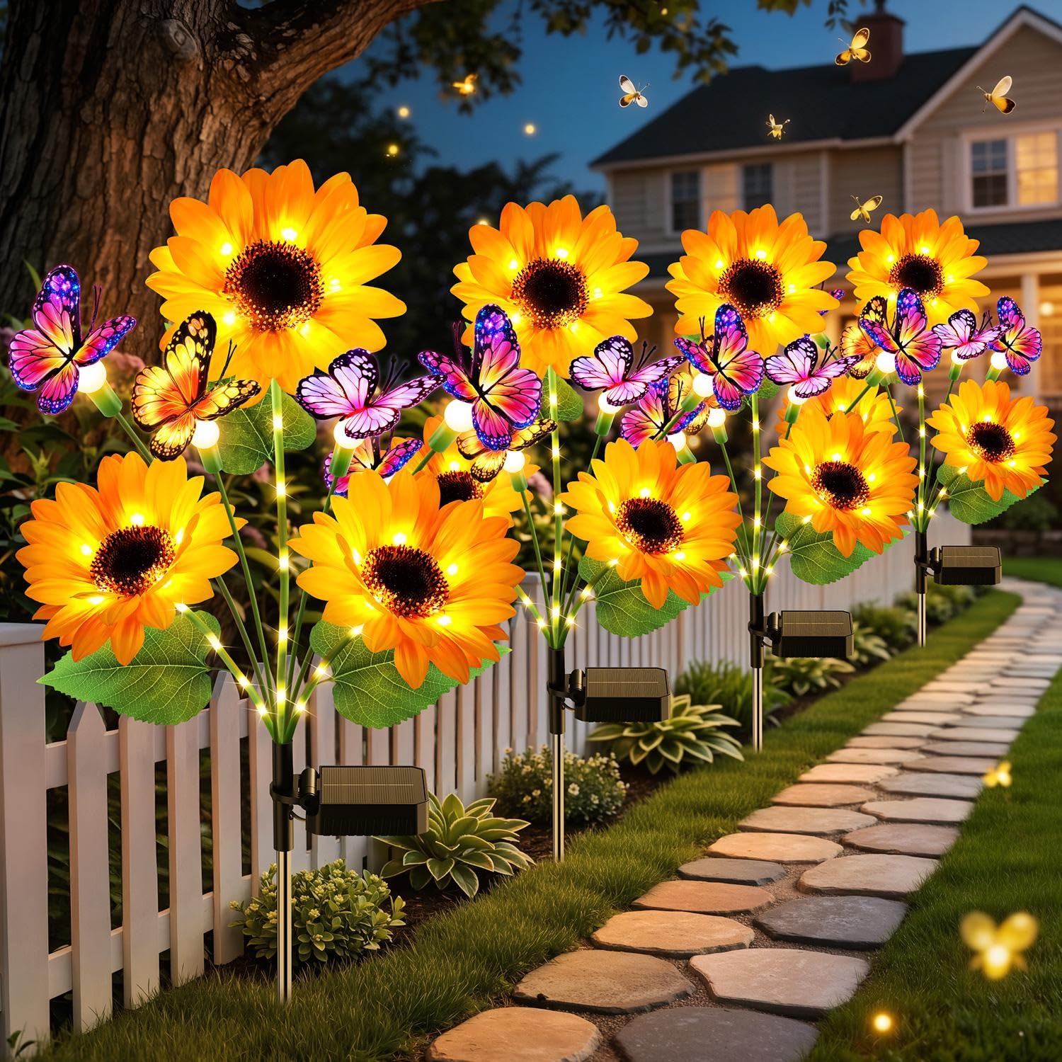 Flower Photography Led Lighting Pack - Solar Garden Lights Outdoor Decor, Verbeterde
