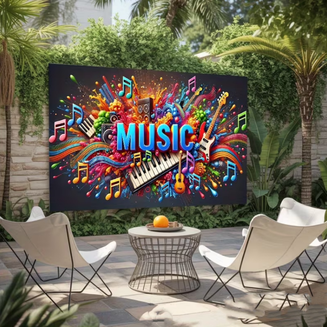 Levendig muziekthema Glitter P - Photography Lighting Backdrop recensie en prijs