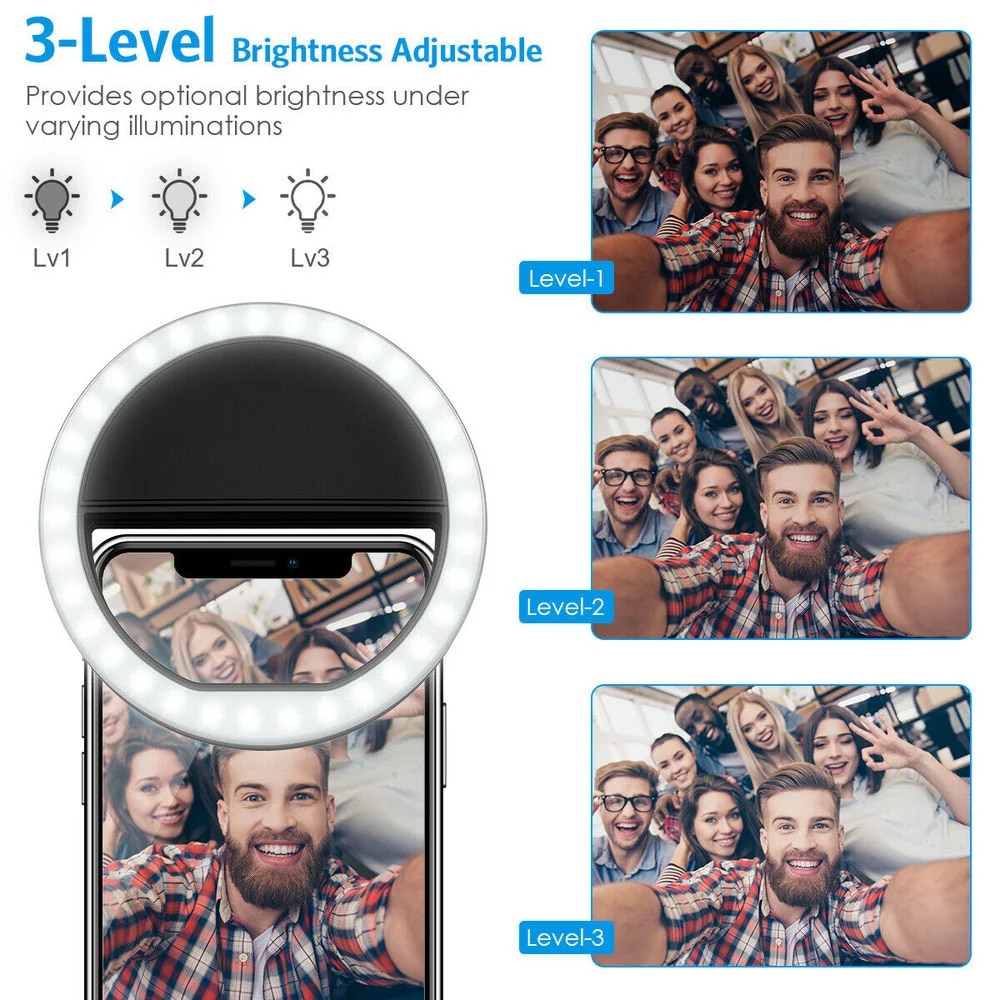 Usb Oplaadbare Led Selfie Ring - Photography Lighting Patterns recensie en prijs