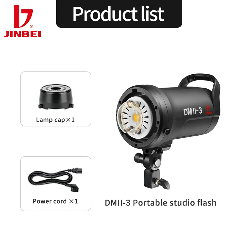 JINBEI DMII-3 Studioflitser 30 - Photography Lighting Kit Portable recensie en prijs