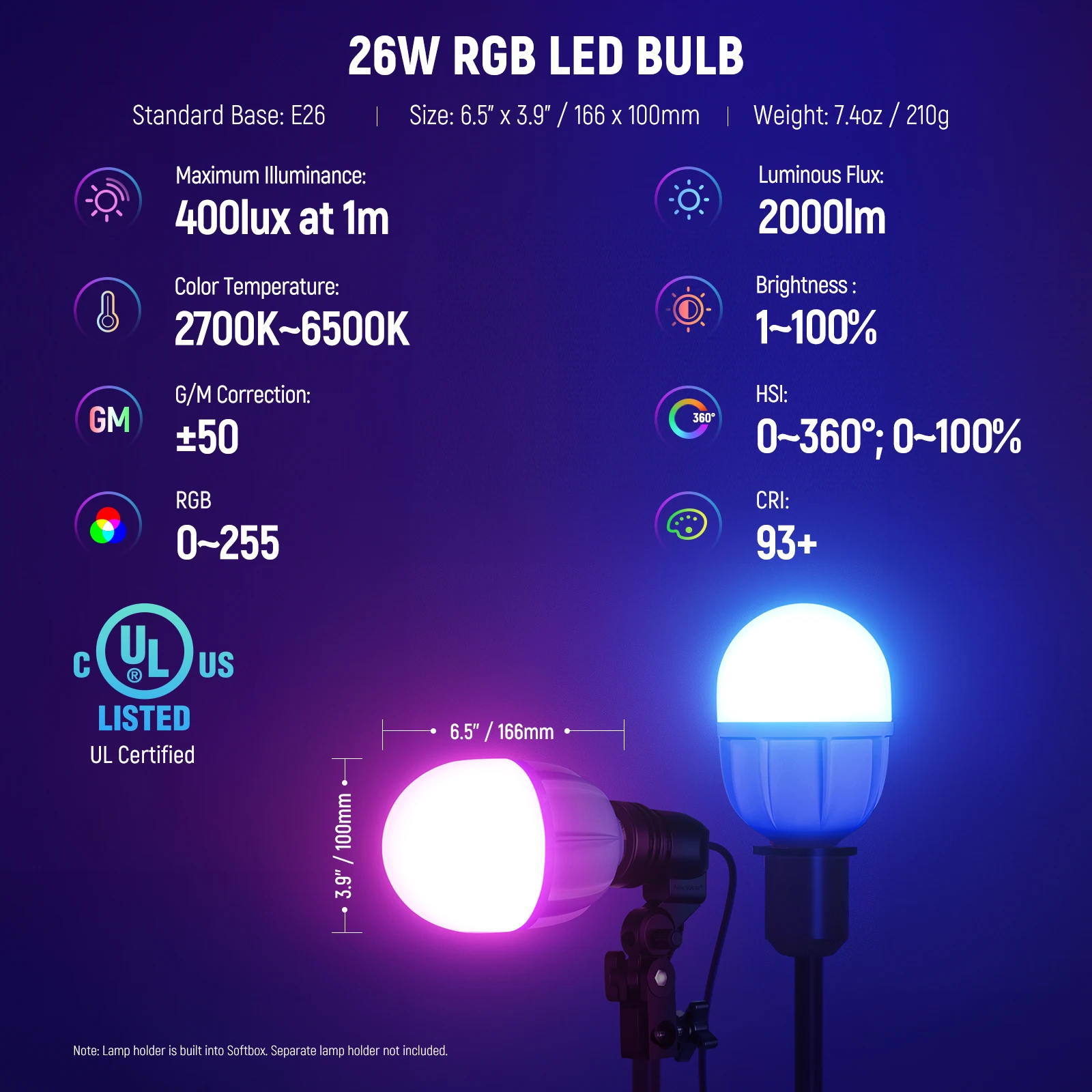 NEEWER RGB Softbox Verlichting - Photography Lighting App recensie en prijs