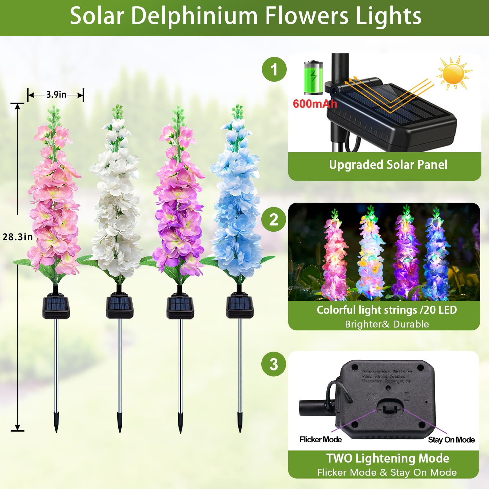 Solar tuinverlichting, Solar D - Flower Photography Led Lighting Pack recensie en prijs