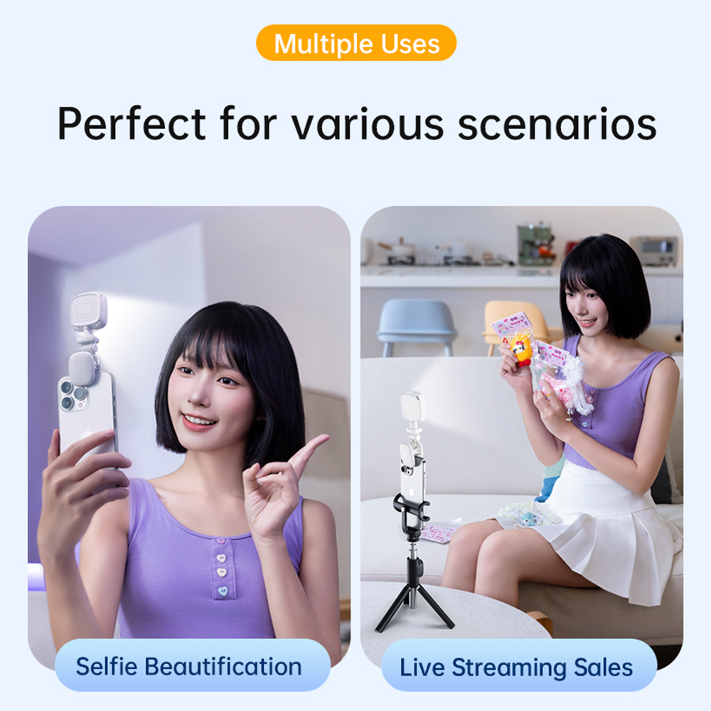 Draagbare LED Selfie Light Cam - Photography Lighting Patterns recensie en prijs
