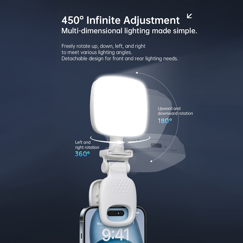 Draagbare LED Selfie Light Cam - Photography Lighting Patterns recensie en prijs