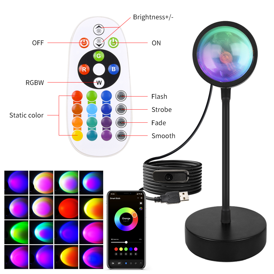 Slimme zonsonderganglamp Tuya  - Photography Lighting App recensie en prijs