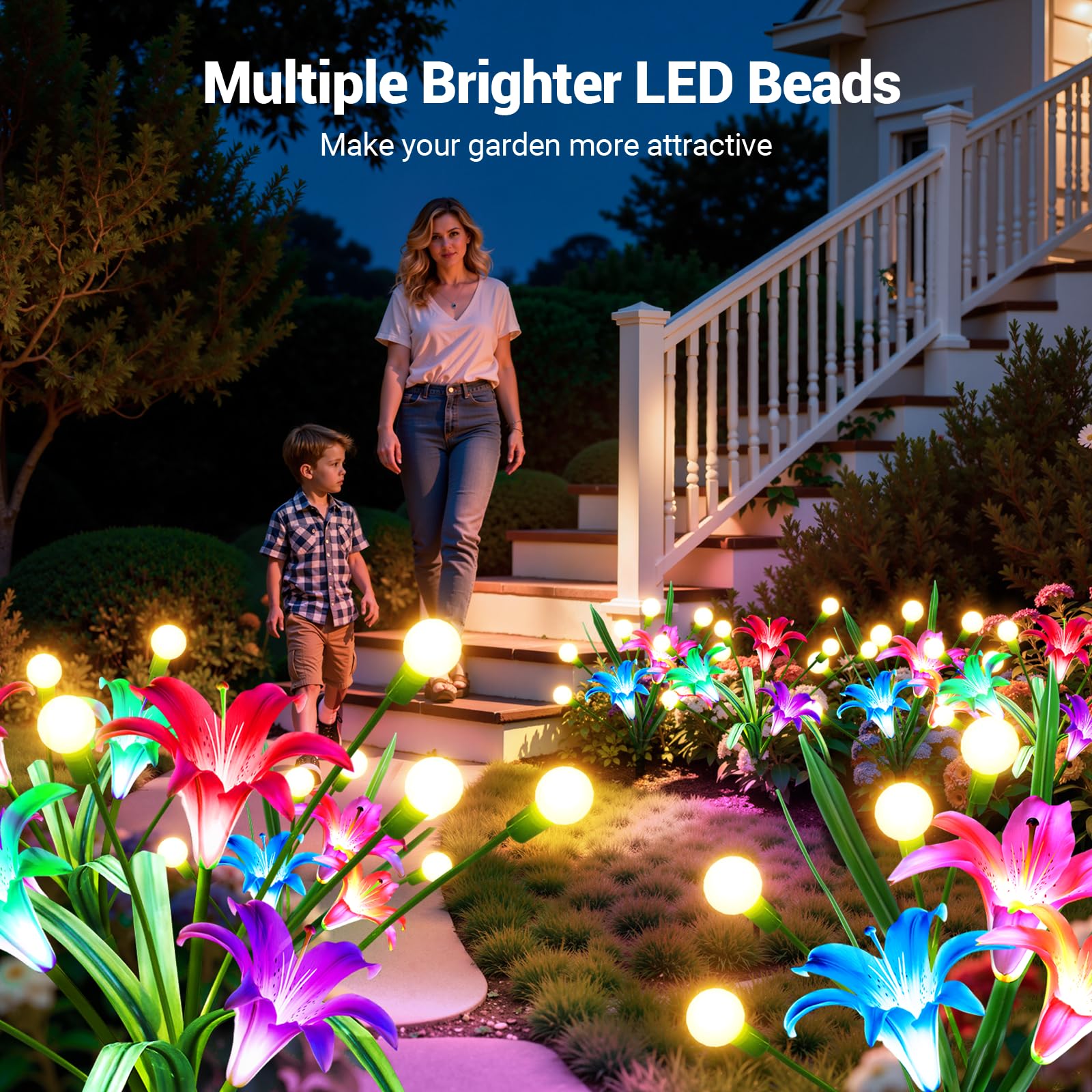 2/4-pack verbeterde zonne-lamp - Flower Photography Led Lighting Pack recensie en prijs