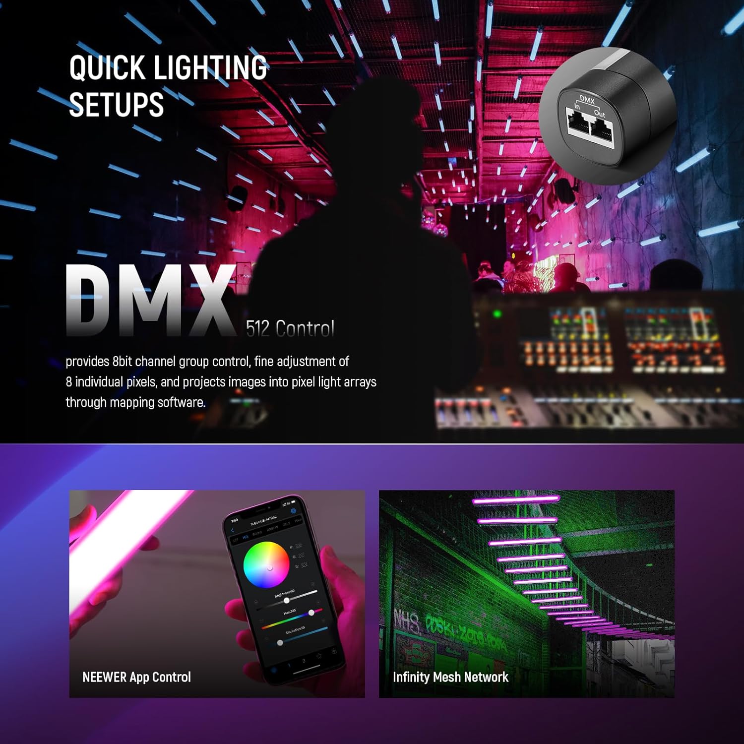 NEEWER TL60 RGB-buislicht, Ful - Photography Lighting App recensie en prijs