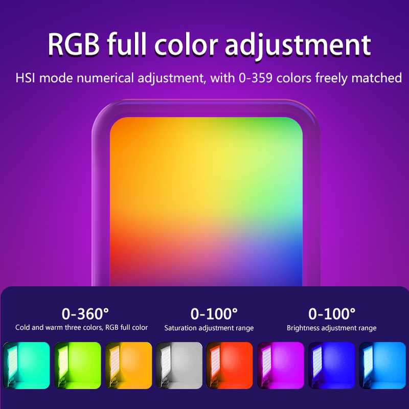 RGB-vullicht Draagbare LED-fot - Photography Lighting Patterns recensie en prijs