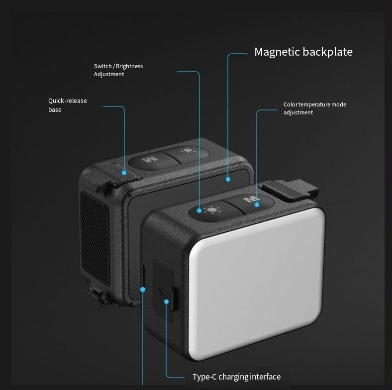 TELESIN Magnetisch invullicht  - Photography Lighting Kit Portable recensie en prijs